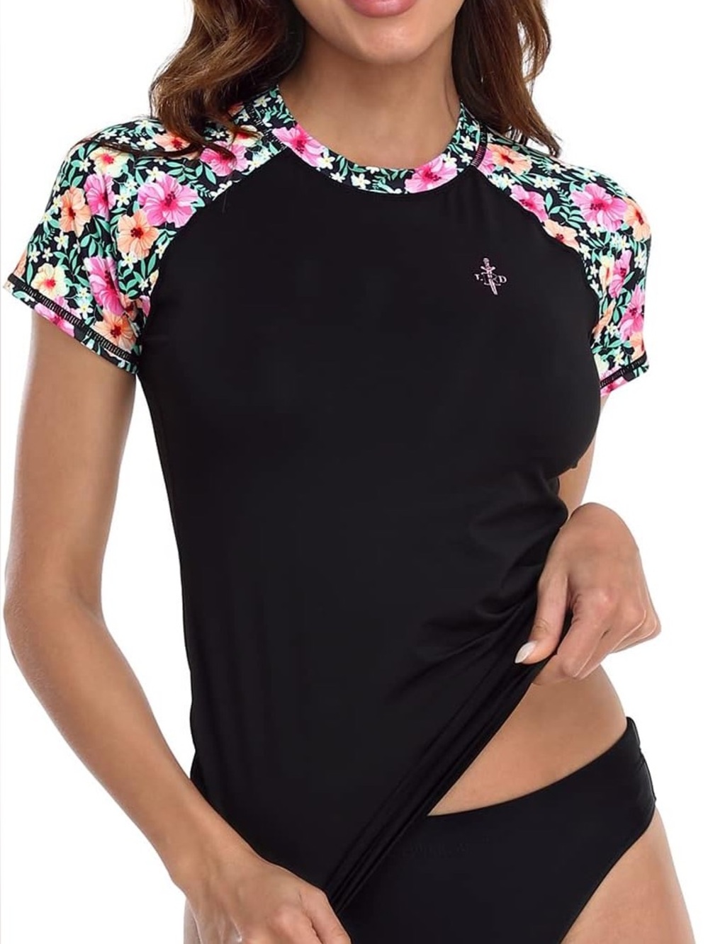 LRD Performance Floral Sleeve Swim Rash Guard
